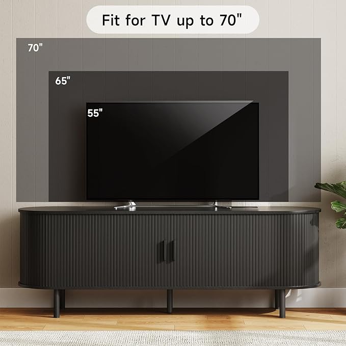 ONBRILL 63" TV Stand with Power Outlet - Image 5