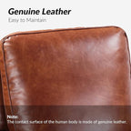 HULALA HOME Genuine Leather Manual Recliner Chair - Image 3