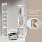 2-Tier Narrow Storage Cabinet, Slim Bathroom Storage Cabinet - Image 7