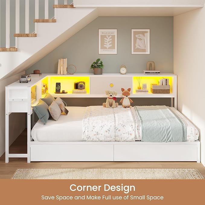 DICTAC Twin Corner Bed Frame - Image 3