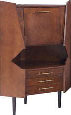SEI FURNITURE Larson Corner Storage Bar Cabinet - Image 4