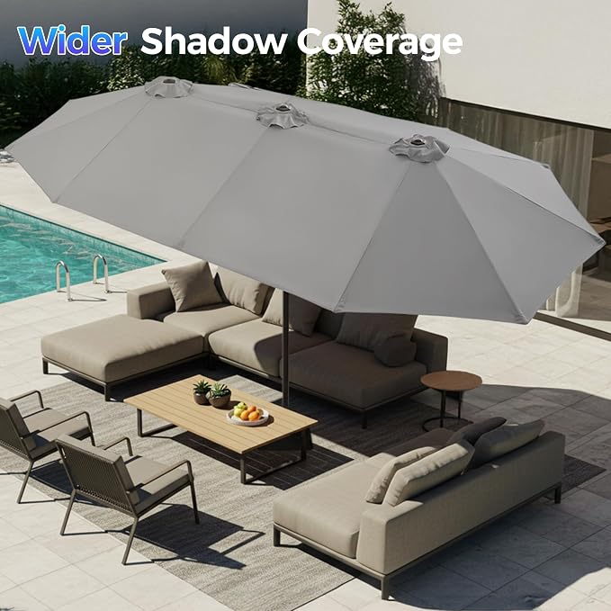 SUPERJARE 13FT Outdoor Patio Umbrella - Image 3