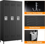 Metal Locker Storage Locker, Assemble Required - Image 4