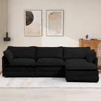 112'' Sectional Modular Cloud Couch, Oversized L Shaped 3 Seat Sofa - Image 7