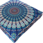 Mandala Floor Pillow Cover Meditation Cushion Seating Throw Hippie Round - Image 7