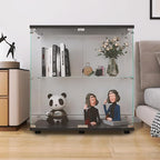 LFT HUIMEI2Y Glass Display Cabinet 2-Shelf by LFTHUIMEI2Y