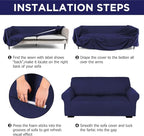 Peryiter 3 Pcs Couch and Loveseat Covers Set Sofa Cover - Image 5