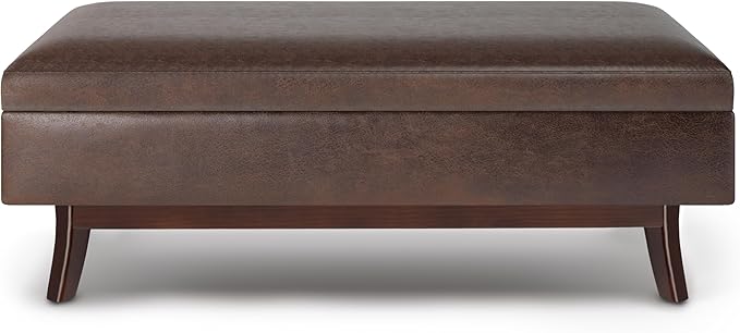 SIMPLIHOME Owen Rectangular Storage Ottoman - Image 5