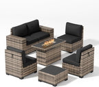 Patio Furniture Set, Wide Armrest Outdoor Furniture Set - Image 8