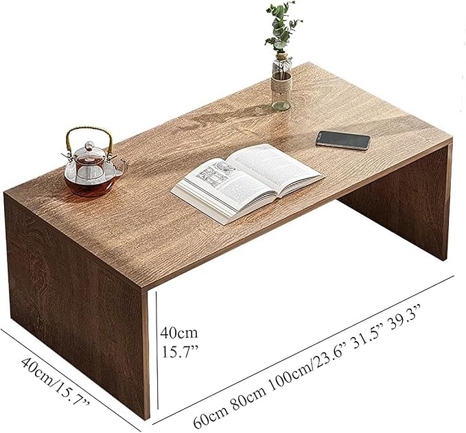 Wooden Japanese Floor Table, Small Coffee Table Tea Table, Low Table - Image 2