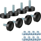 Darcvds 1/4" Thread Furniture Feet Levelers, Leveling Feet Screw on Furniture by Darcvds