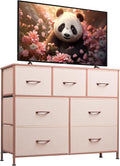 WLIVE 7 Drawer Dresser TV Stand, Entertainment Center, Media Console Table by WLIVE