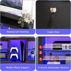 chartustriable LED TV Stands W/Power Outlet - Image 6