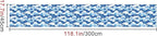 HOMETITUTE Ocean Blue Wave Pattern Wallpaper Peel and Stick Self Adhesive Vinyl - Image 2