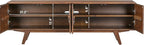 NTC Sapa Mid-Century Modern Solid Wood TV Stand 4-Door Media Console - Image 6