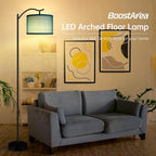 BoostArea Floor Lamp for Living Room, LED Arched Floor Lamp, Tall Modern - Image 2