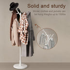 Muwuele Coat Rack, Solid Wood Coat Rack Freestanding - Image 6
