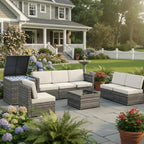 Tangkula 8 Pieces Wicker Patio Furniture Set by TANGKULA