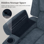 Yolsali Recliner Sofa, 3 Seater Manual Reclining Sofa - Image 7