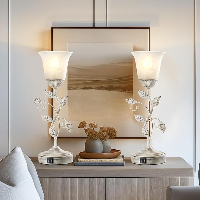 Set of 2 Rustic Touch Table Lamps - Image 4