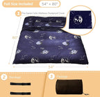 MAXYOYO Navy Space Adventure Japanese Floor Futon Mattress, Thicken Tatami Mat - Image 2
