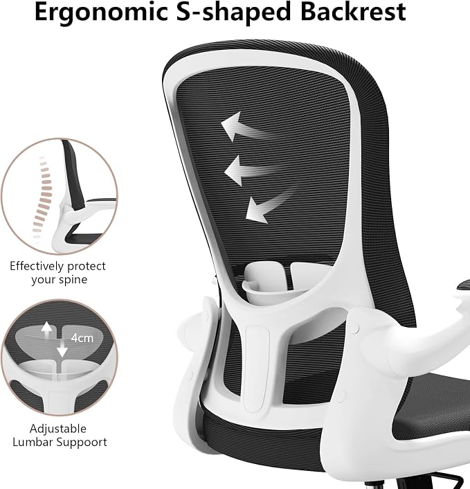 Ergonomic Office Chair, Comfort Swivel Home Office Task Chair, Breathable Mesh - Image 8