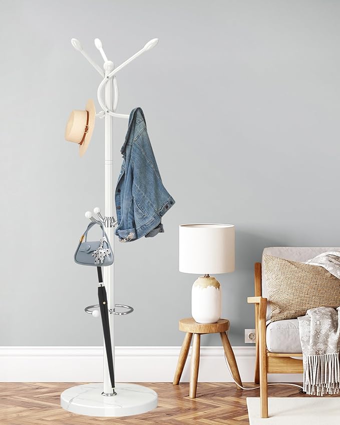 ZOZOE Metal Coat Rack Stand, Modern Coat Rack Freestanding - Image 7