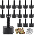 5/16 Rubber Adjustable Furniture Leveler，16 Pack Leveling Feet Screws in by DIYfurniturerepairtools