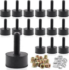 5/16 Rubber Adjustable Furniture Leveler，16 Pack Leveling Feet Screws in by DIYfurniturerepairtools