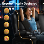 Loveseat Recliner Sofa, Home Theater Seating Massage Reclining Couch - Image 6