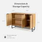 EYYTHUNG Fluted Storage Cabinet - Image 2