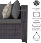 Outdoor Terrace Furniture Set, 15 Piece Outdoor Furniture Set, - Image 4