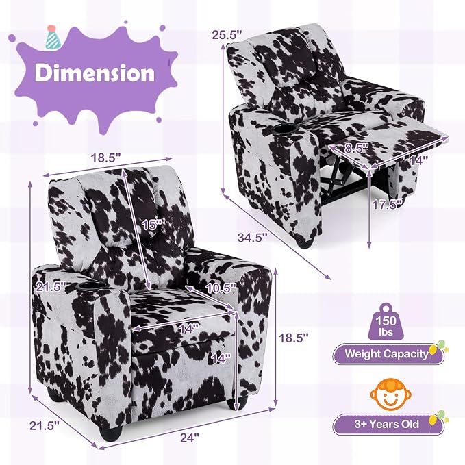Costzon Kids Recliner Chair - Image 3
