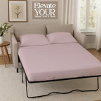 Sleeper Sofa Bed Sheet, 100% Cotton 400 Thread Count, 4 Piece Set, Deep Pocket - Image 4