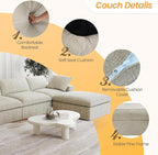 JACH U-Shaped Cloud Sectional Couch - Image 3