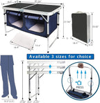 Folding Camping Table with Storage Compartment Aluminum Lightweight Camp - Image 2