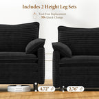 Vesgantti Large Modular Sectional Sofa, Big Comfy Cloud Couch - Image 3