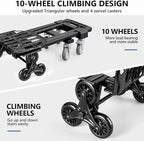 KEDSUM 3-in-1 Convertible Stair Climbing Dolly, 660LBS Heavy Duty Dolly Cart - Image 3