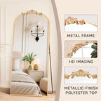MISSDAY Vintage Baroque Full Length Mirror, Full Metal Frame Stand Up Retro - Image 3