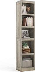 LINSY HOME 5-Shelf Bookcase, Narrow Bookshelves Floor Standing Storage Shelves by LINSYHOME