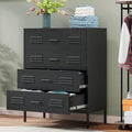 LCAOPC Black Metal 4 Drawer Dresser by LCAOPC