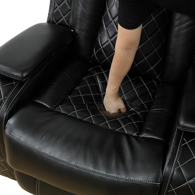 Power Recliner Sofa Set with LED Lights, Includes a Manual Recliner 1 Seat and - Image 5