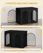 Hzuaneri 44.1" Wooden Dog Crate Furniture, Indoor Dog Kennel Dogs Cage - Image 6
