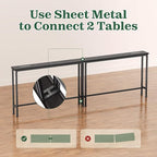 SUPERJARE 78.8 Inch Narrow Console Table - Image 8