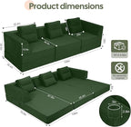 COMAX Futon Sofa Bed 3 Seater, 4 in 1 Folding Boneless Sleeper Corduroy Couch - Image 2