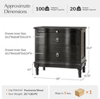 HULALA HOME Solid Wood Storage End Table - Image 2
