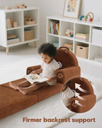 MOONBEEKI 2-in-1 Foldable Toddler Couch, Soft Sherpa Fabric - Image 7