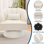 Garvee Ultra-Plush Swivel Accent Chair, 360° Barrel Lounge Chair - Image 5