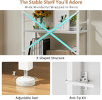 Furologee 6 Tier Book Shelf, Tall Wide Bookshelf, Modern Open Bookcase - Image 4