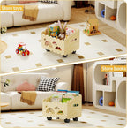 Wood Kids Bookshelf, Montessori Bookshelf, - Image 3